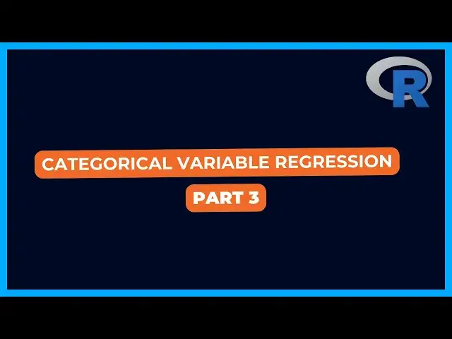 'Video thumbnail for Categorical and Continious Varialbe in Regression Using R Part3'