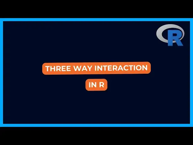 'Video thumbnail for Three Way Interaction in R | The Data Hall'
