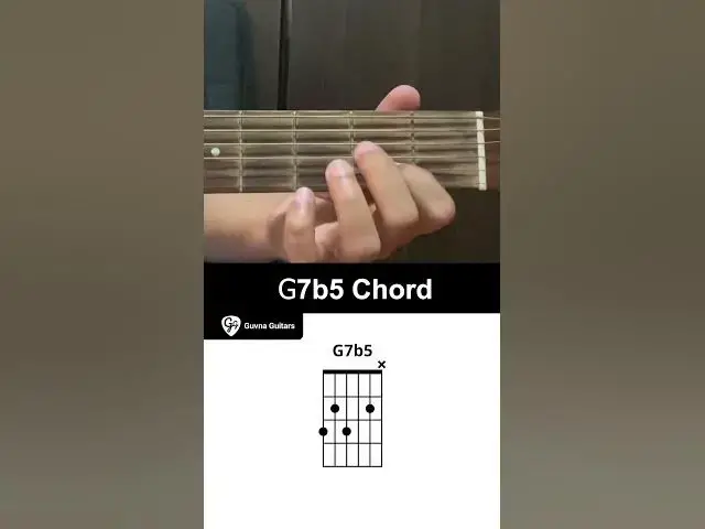 'Video thumbnail for How To Play The G7b5 Chord On Guitar - Guvna Guitars'