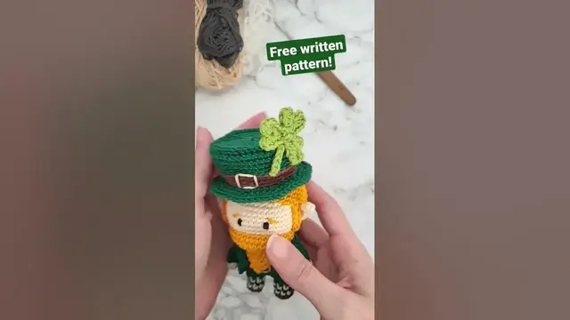 'Video thumbnail for Leprechaun amigurumi FREE pattern!!! St Patrick's special!'