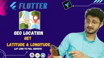 'Video thumbnail for Flutter Geo Location get user current location latitude longitude with address'