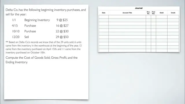 'Video thumbnail for Accounting for Inventory - Specific Identification Method - Example'
