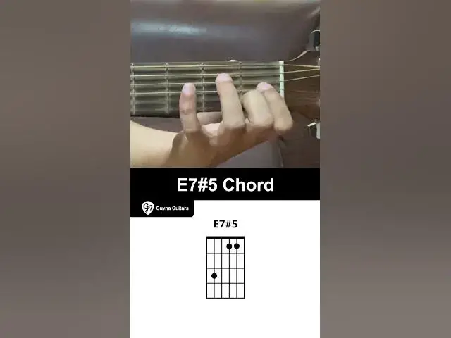 'Video thumbnail for How To Play The E7#5 Chord On Guitar - Guvna Guitar'