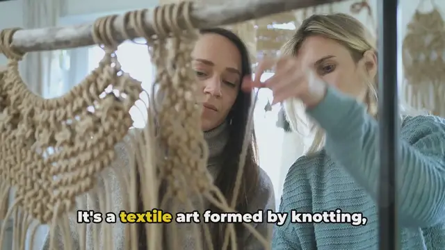 'Video thumbnail for Macramé Magic: Knotting the Art '