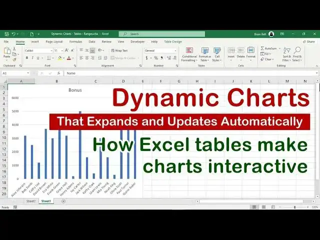 'Video thumbnail for Create a Dynamic Chart That Expands and Updates Automatically in Excel'