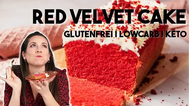 'Video thumbnail for Red Velvet Cake - Saftiger Low Carb Kuchen - So geht's I Low Carb I Glutenfrei I Keto'