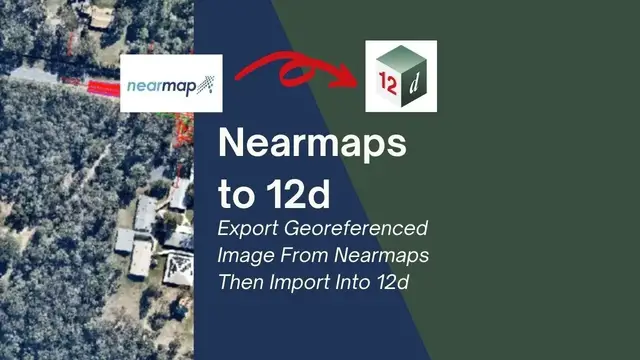 'Video thumbnail for Importing georeferenced image from Nearmaps into 12d'