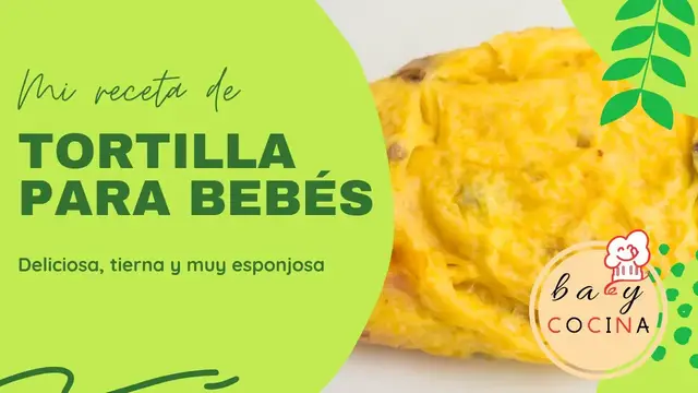 'Video thumbnail for Tortilla Francesa para Bebés 👶 | MUY Tierna y ESPONJOSA | Apta BLW'