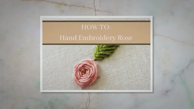 'Video thumbnail for How to make a Hand Embroidery Rose, Beginner Friendly'