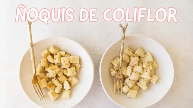 'Video thumbnail for ÑOQUIS DE COLIFLOR - VEGANOS, SIN GLUTEN Y SALUDBALES - SÓLO 2 INGREDIENTES'