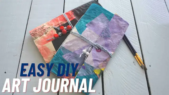 'Video thumbnail for How to Make an Art Journal from Scratch - Even Beginners'