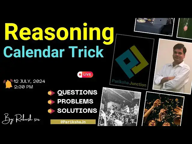 'Video thumbnail for Calendar | Calendar Problem Tricks | Calendar Reasoning / Concept / Problems / Questions Solutions'