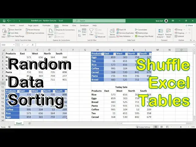 'Video thumbnail for Shuffle an Excel Table with Random Sort Order'
