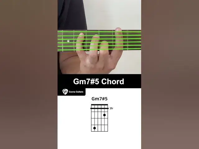 'Video thumbnail for How To Play The Gm7#5 Chord On Guitar - Guvna Guitars'