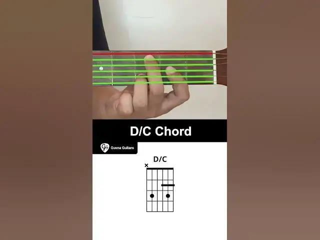 'Video thumbnail for How To Play The D/C Chord On Guitar - Guvna Guitars'