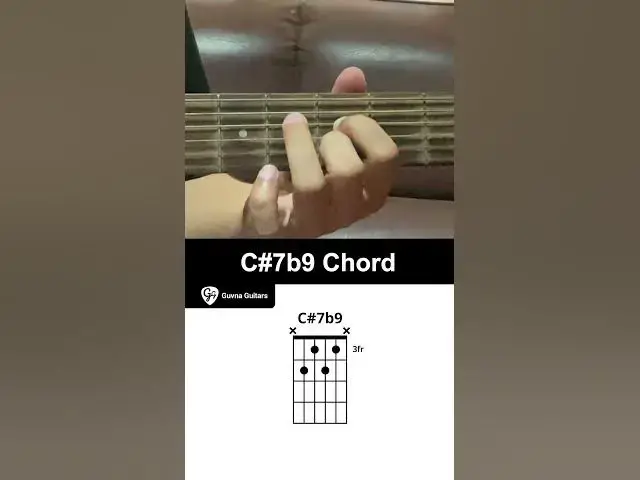 'Video thumbnail for How To Play The C#7b9 Chord On Guitar - Guvna Guitars'