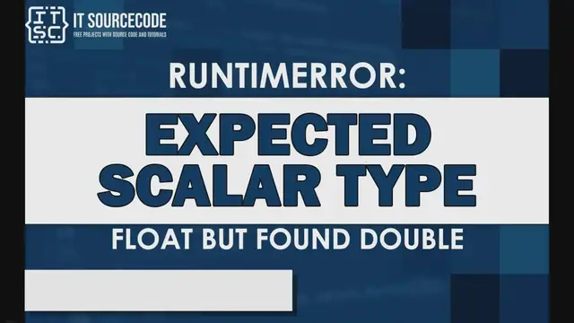 'Video thumbnail for Runtimeerror: expected scalar type float but found double'