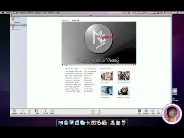 'Video thumbnail for How To Create A Website In iWeb'