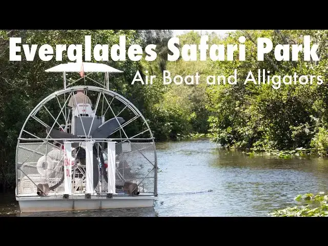 'Video thumbnail for Everglades Florida Air Boat Ride To See Alligators Travel Vlog'