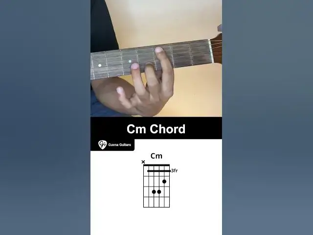 'Video thumbnail for How To Play The Cm Chord On Guitar - Guvna Guitars'