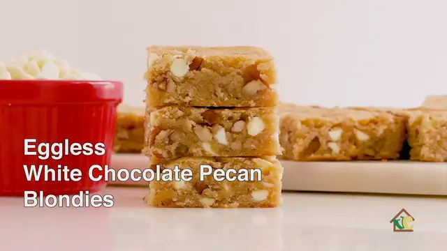 'Video thumbnail for White Chocolate Pecan Blondies'