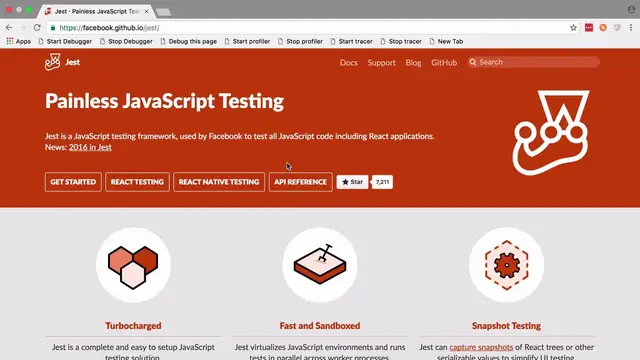 'Video thumbnail for Getting Started Testing React / Redux With Jest'