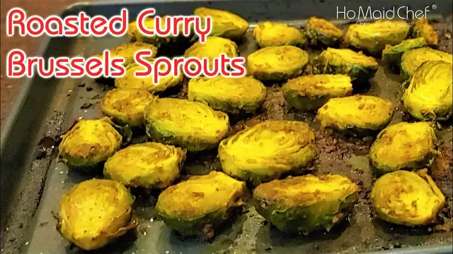 'Video thumbnail for Roasted Curry Brussels Sprouts | Dining In With Danielle'