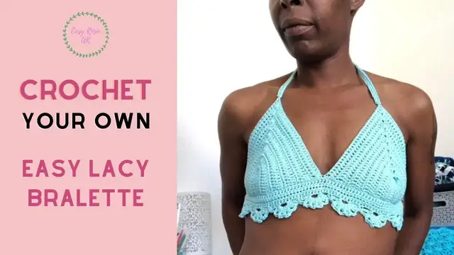 'Video thumbnail for Easy Crochet Bralette Tutorial for Beginners'