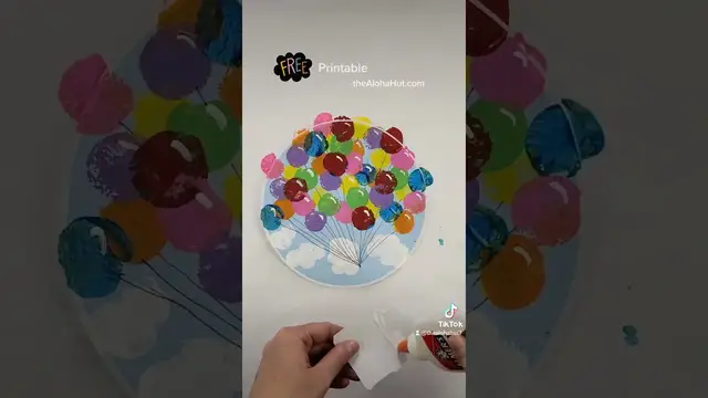 'Video thumbnail for Free Printable DISNEY UP paint dot activity for kids'