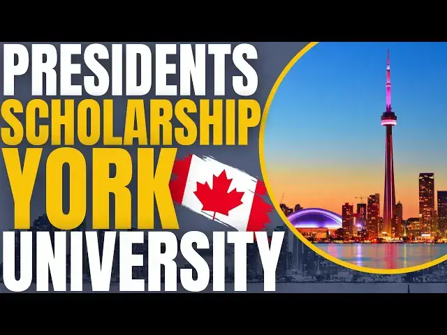 'Video thumbnail for President’s International Scholarship of Excellence at York University | Study in Canada'