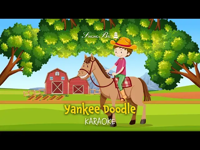 'Video thumbnail for Yankee Doodle - Karaoke with Lyrics for kids'