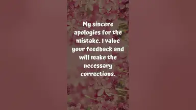 'Video thumbnail for Sorry Messages for Boss #sorry #messages'