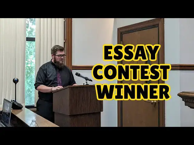 'Video thumbnail for Collin Adams Reads Award-Winning Essay on the Importance of the First Amendment'