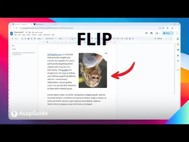 'Video thumbnail for How to Turn a Photo Upside Down in Google Docs'