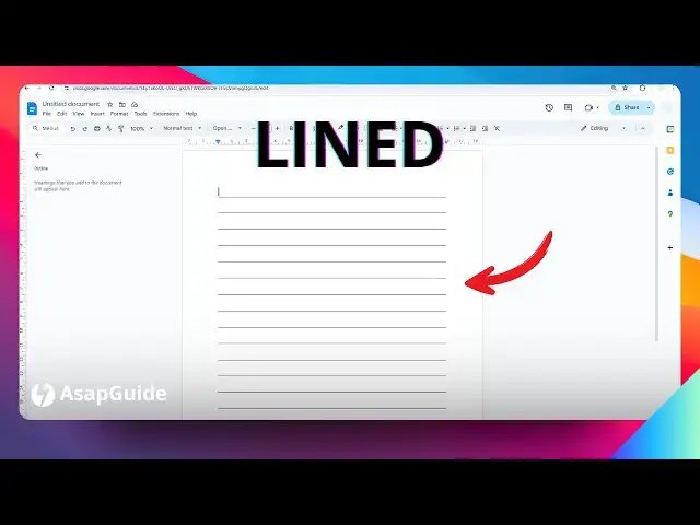 'Video thumbnail for How to Make Lined Paper in Google Docs'