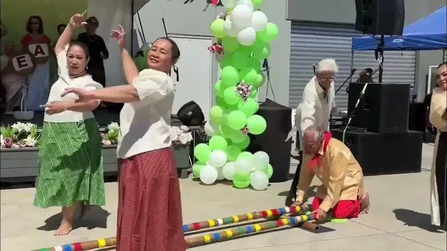 'Video thumbnail for Tinikling performance at the Filipino Hub, in Brooklyn Victoria'