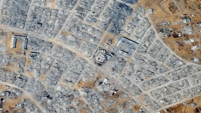 'Video thumbnail for Satellite images show Israel’s Gaza ‘concentration camp’ preparations'