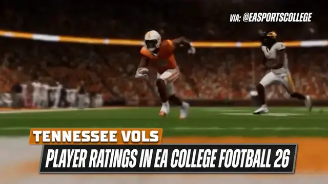 'Video thumbnail for Top Vols Player Ratings In EA College Football 26'