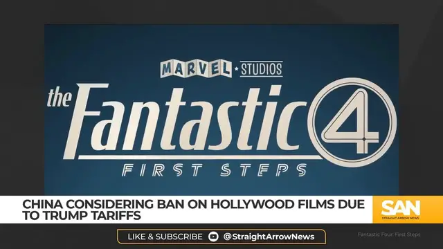 'Video thumbnail for China may consider Hollywood film ban in response to tariffs'