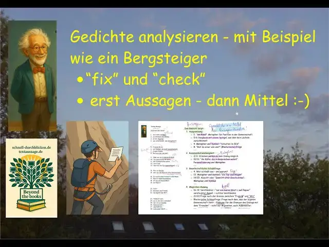 'Video thumbnail for Gedicht - Analyse - Übung: Wie versteht man ein Gedicht schnell und sicher: Thema "Fremdsein"'
