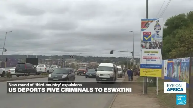 'Video thumbnail for US deports five migrants convicted of crimes to Eswatini'