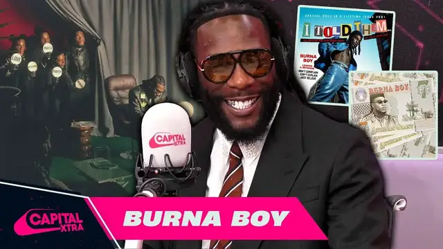 'Video thumbnail for Burna Boy spills on growing up in South London & Blind Ranks his tracks  | Capital XTRA'