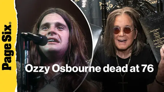 'Video thumbnail for Black Sabbath singer Ozzy Osbourne dead at 76'