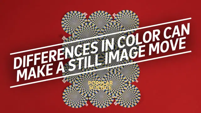 'Video thumbnail for How differences in color can make a still image move (The rotating snakes illusion)'