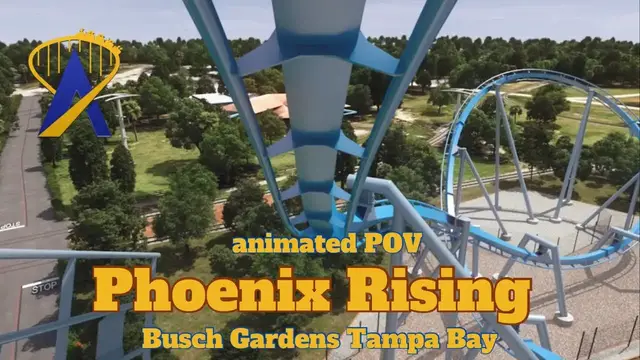 'Video thumbnail for Phoenix Rising Animated POV from Busch Gardens'