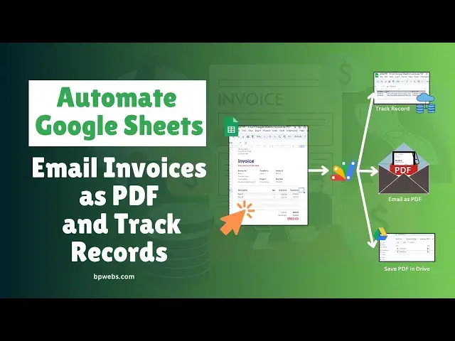 'Video thumbnail for Automatically Email Google Sheets Invoice as PDF'