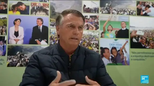 'Video thumbnail for Brazil's Bolsonaro risks arrest over breach of court restrictions in coup case'