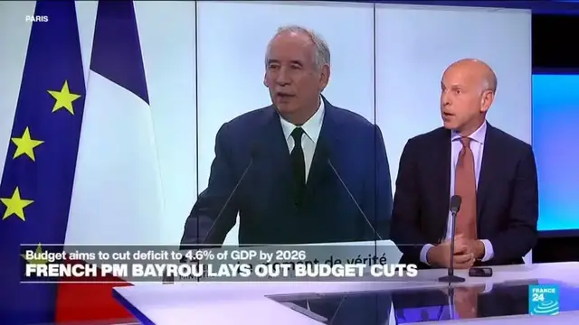 'Video thumbnail for 'The moment of truth': French PM Bayrou lays out budget cuts'