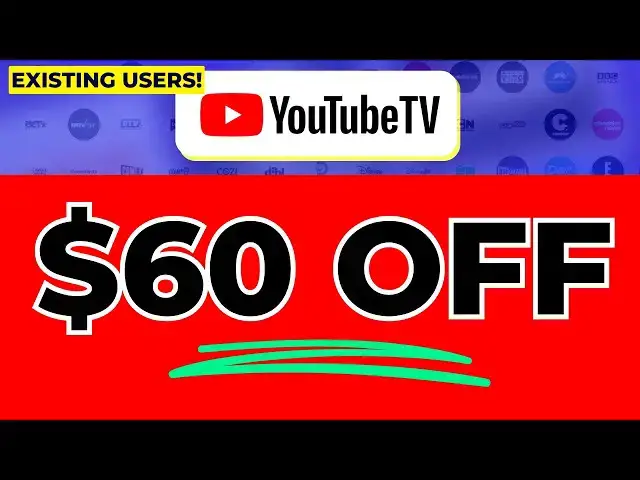 'Video thumbnail for DEAL ALERT: YouTube TV Has a $60 Discount for Existing Users!'