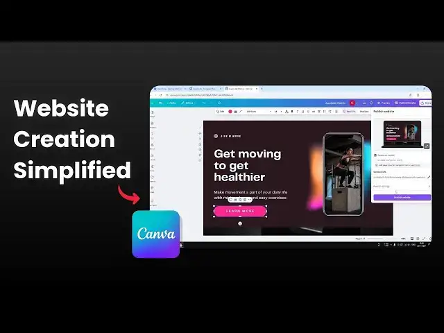 'Video thumbnail for How to Build a Website Using Canva'